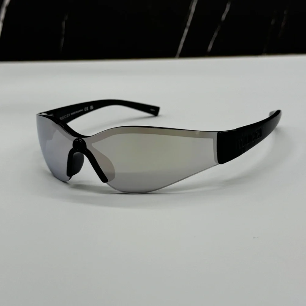 NEW GG1651S 004 GUCCI BLACK SILVER GEOMETRIC UNISEX GUCCI SUNGLASSES